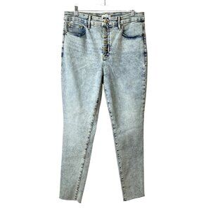 Good American Good Legs Skinny Skinny Jeans Light Wash Denim Womens Size 14